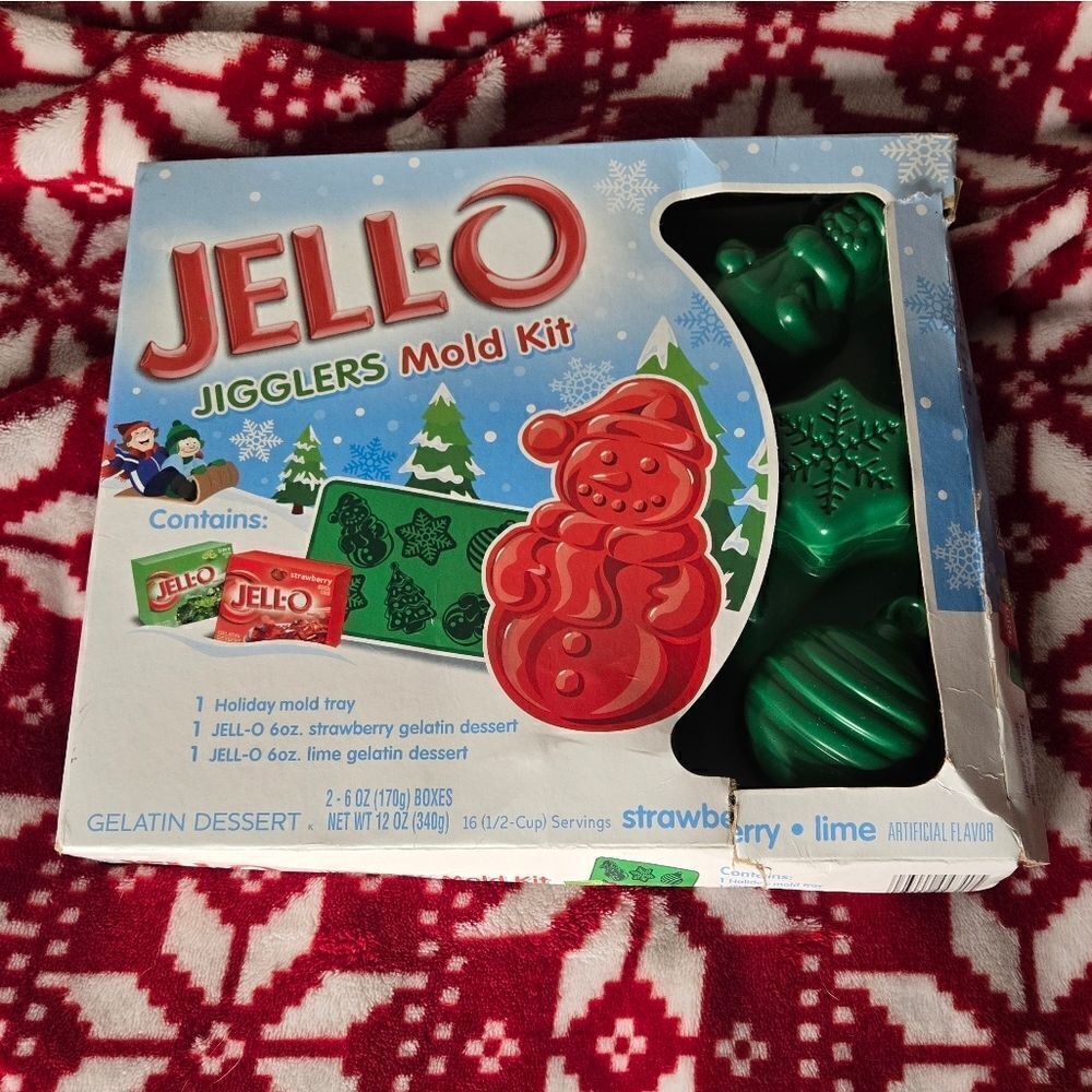 Jell-O Jigglers Mold Kit snowflakes snowman, Christmas tree, ornament
